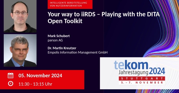 Playing with DITA OT Kreutzer Schubert tekom-Jahrestagung 2024